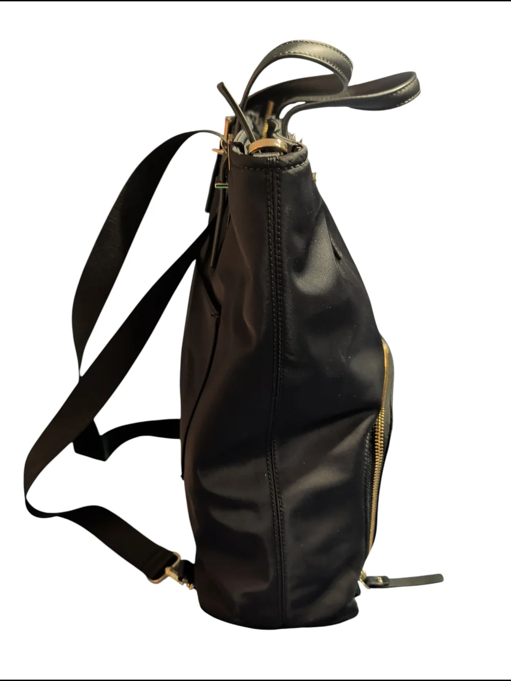 kate spade Black Nylon Laptop Tote with Gold Hardware